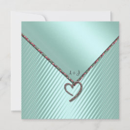 ELEGANT GRÖNT BLOMMIGT TRIM WEDING INVICATION INBJUDNINGAR