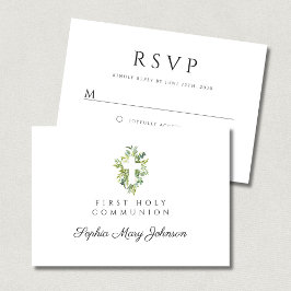 Elegant Grönt Botaniskt Kor Första kommissionen OSA Kort