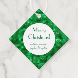 Elegant Grönt Foil Personlig Gåvor Etiketter