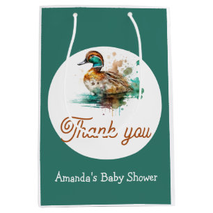 Elegant Grönt Framed Mallard Anka Baby Shower