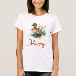 Elegant Grönt Framed Mallard Anka Baby Shower T Shirt