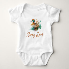 Elegant Grönt Framed Mallard Anka Baby Shower T Shirt