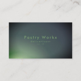 Elegant Grönt Glow Gradient Ombre Visitkort