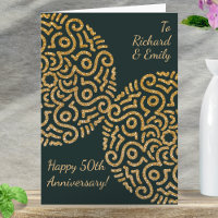 Elegant Grönt Guld Boho Mandala-årsdagen