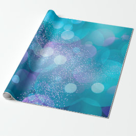 Elegant Grönt Guld bokeh Art Glitter Gnistra Presentpapper