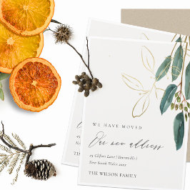 Elegant Grönt Guld Eucalyptus Vi har Flyttat kort