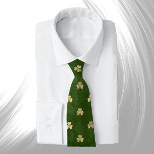 Elegant Grönt Guld Shamrock Slips