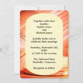 Elegant Grönt Löv Natur Design | Minimal Botan Inbjudningar