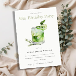 Elegant Grönt Margarita Cocktail i alla åldrar Inbjudningar