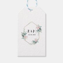 Elegant Grönt Monogram Eucalyptus Bröllop