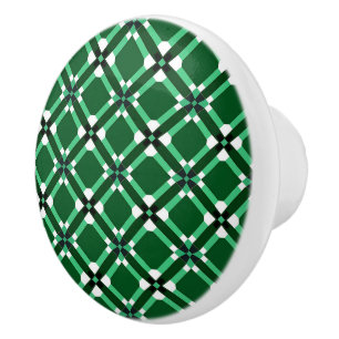 Elegant grönt mönster knopp