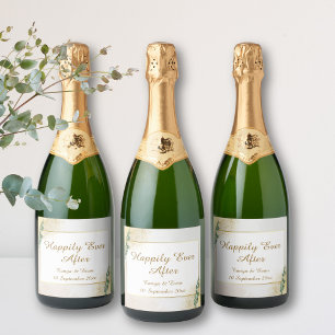 Elegant Grönt och Guld Photo Bröllop