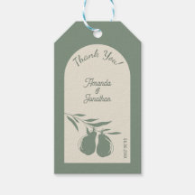 Elegant Grönt Pear Bröllop Tack