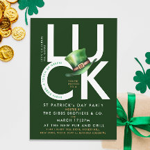 Elegant Grönt St Patrick Leprechaun Hat Party