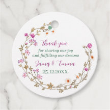 Elegant Grönt Träd Löv Personligt bröllp