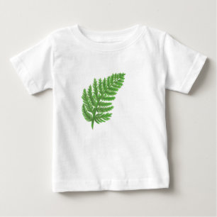 Elegant grönt vattenfärgen Ferns woodland lövs Tee Shirt