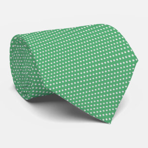 Elegant Grönt & White Polkadots jul Neck Tie Slips