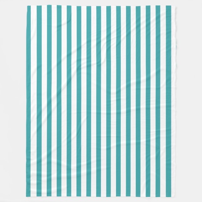 Elegant Grönt White Rand Decorative Trend Färg Fleecefilt (Framsidan)