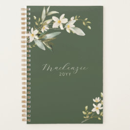 Elegant Grönt Wildblomme Greenery Botanical