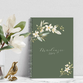 Elegant Grönt Wildblomme Greenery Botanical