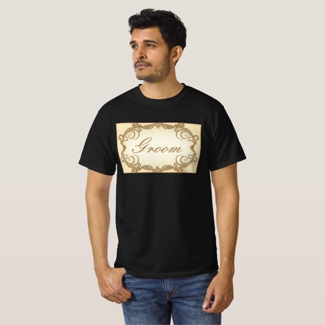 Elegant Groom T Shirt (Hel framsida)