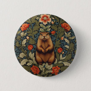 Elegant Groundhog William Morris Inspired Knapp