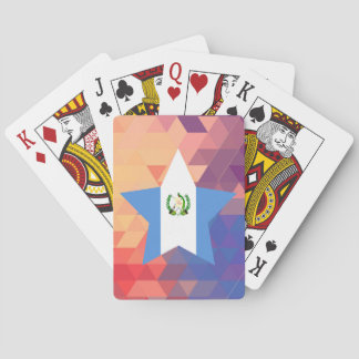 Elegant Guatemala flaggahjärta Casinokort