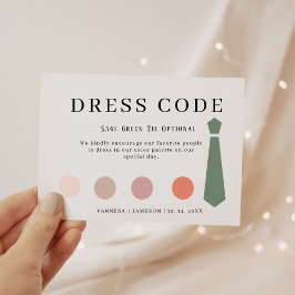Elegant Guest-kodkort, Canva attire Tilläggskort