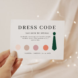 Elegant Guest-kodkort, Canva attire Tilläggskort