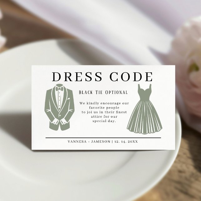 Elegant Guest-kodkort, Canva attire Tilläggskort (Skapare uppladdad)