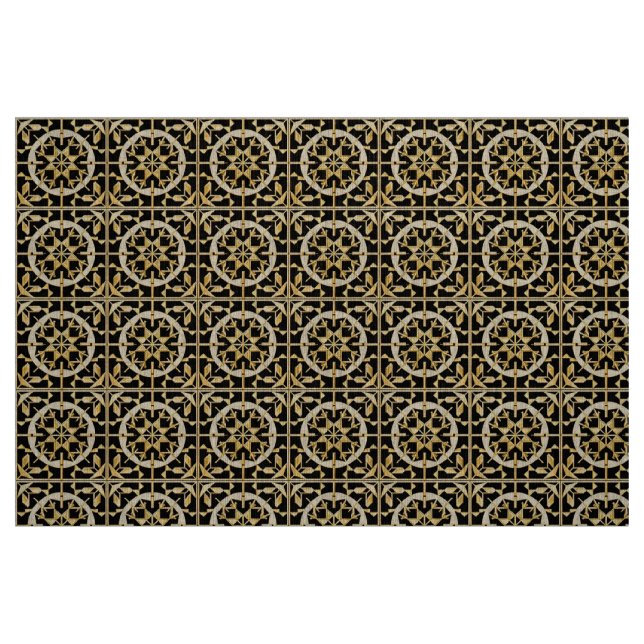 Elegant gul geometrisk mönsterkonst tyg (Fat Quarter)