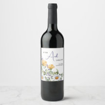 Elegant Gul Lila Vildblomma Bröllop