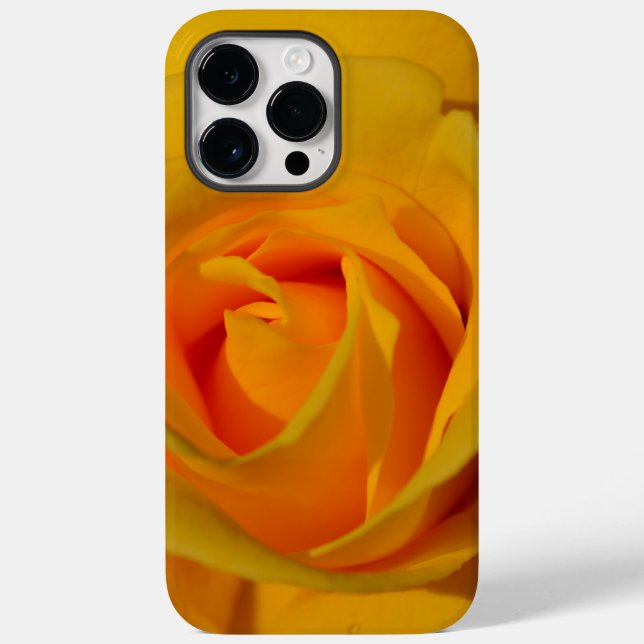 Elegant gul orange blomfoto gul ros (Baksida)