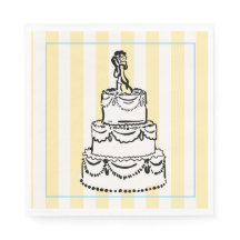 Elegant gul Whimsical Pastell Preppy Ränder