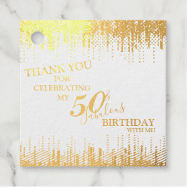 Elegant Guld 50 & Fabulous Birthday Real