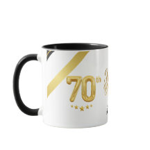 Elegant Guld 70-årsdag (Personalisera) Pappa
