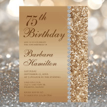 Elegant Guld 75-årsdag