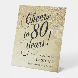 Elegant Guld 80-årsdag