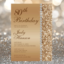 Elegant Guld 80-årsdag