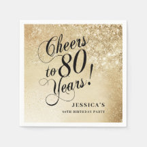 Elegant Guld 80-årsdag