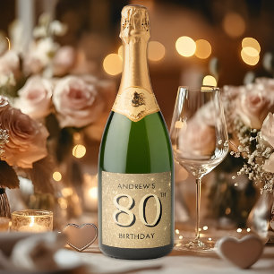 Elegant Guld 80:e födelsedagen