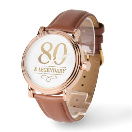 Elegant Guld 80:e och Legendary Birthday Armbandsur