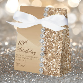 Elegant Guld 85-årsdag Presentaskar