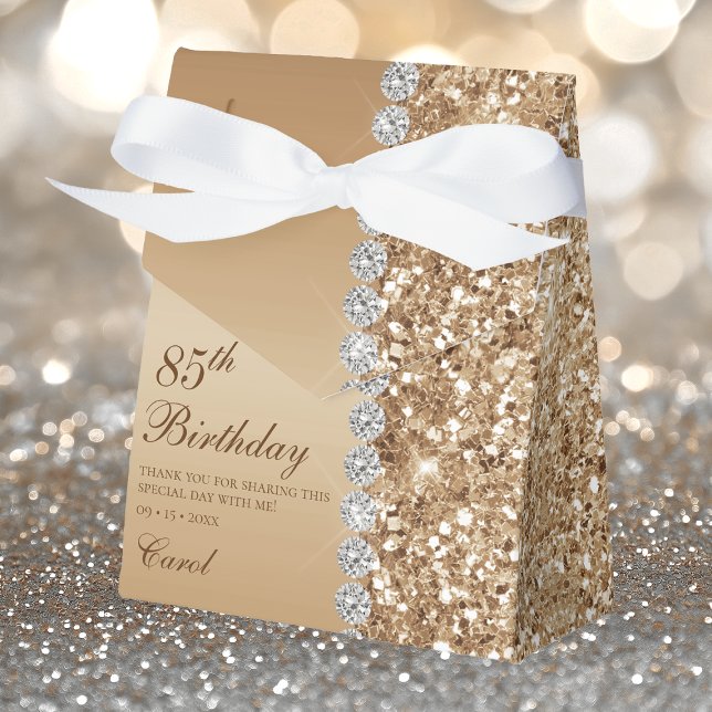 Elegant Guld 85:e födelsedagen Presentaskar (Skapare uppladdad)