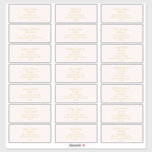 Elegant  Guld-Adressetiketter för teckensnitt Bröl Klistermärken<br><div class="desc">De här elegant gästgästgästerna i bröllop i  guld är perfekt för era moderna minimalistiska  och guld adressetiketter. Utformningen har minimalt teckensnitt för contemporary tillsammans med formell kalligrafi. Behålla den som den är,  eller välj att anpassa den med egna teckningar eller foton!</div>