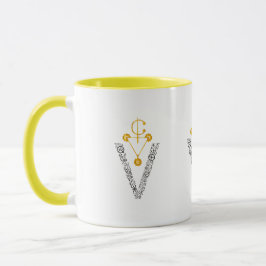 Elegant Guld Amazigh Signe MUG Mugg