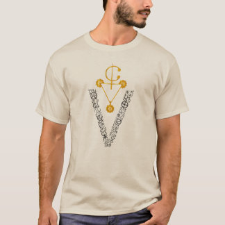Elegant Guld Amazigh Signe T-Shirt