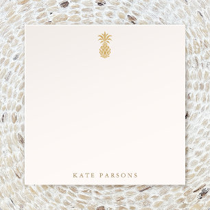Elegant Guld ananas Anteckningskort