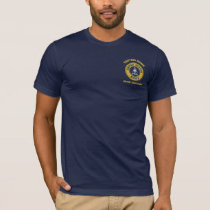 Elegant guld Anchor-kaptenen ombord Summa T Shirt
