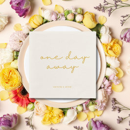 Elegant Guld Anpassningsbar Rehearsal Middag en da Pappersservett